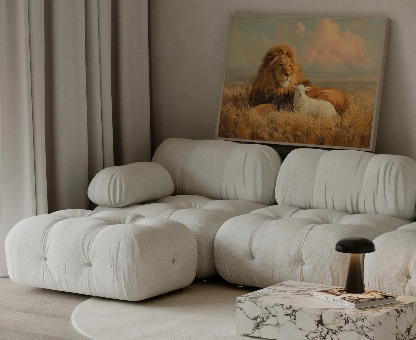 Peace of the Kingdom – Lion and Lamb Christian Wall Art