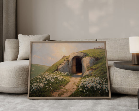 The Empty Tomb – Resurrection Morning Christian Wall Art