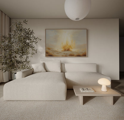 Faith wall art of the burning bush capturing warmth, holiness, and inspiration