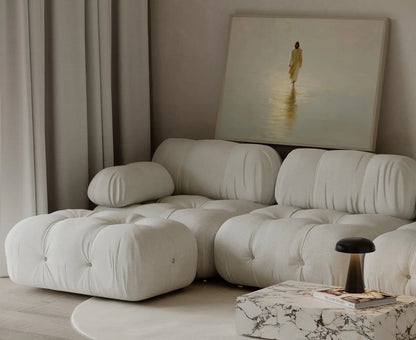 Peaceful walking on water print with neutral tones for Christian bedroom decor – JesusArtworks
