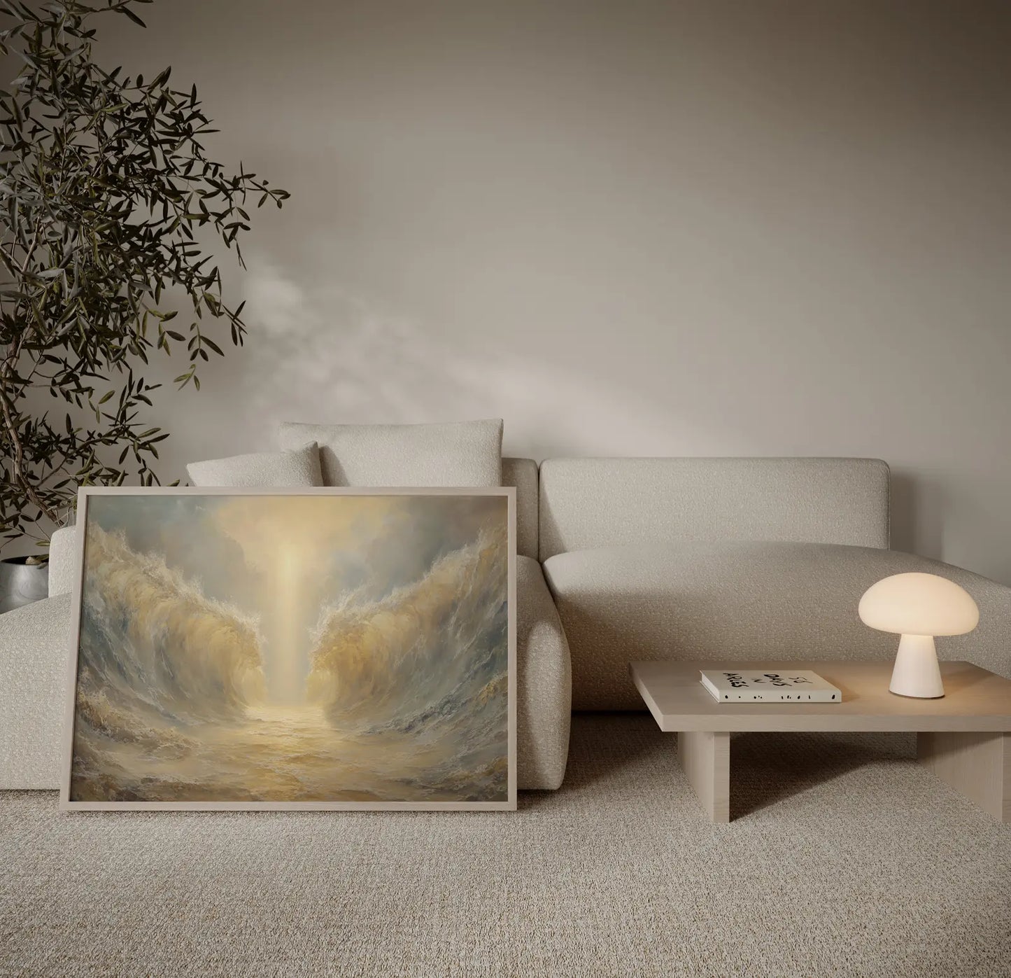 Parting the sea Christian wall art depicting God's power and deliverance – JesusArtworks
