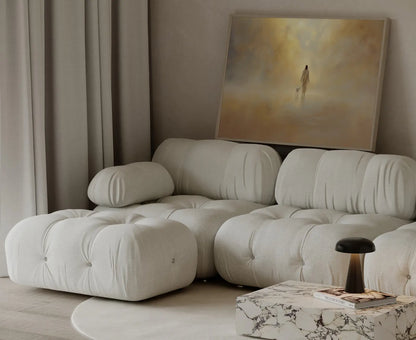 Peaceful Jesus art print for nursery, symbolizing divine protection over the child